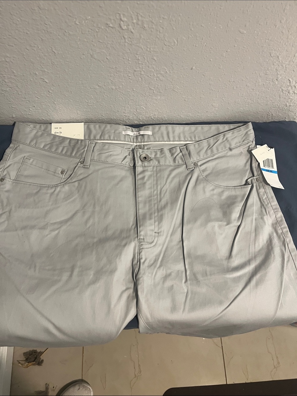 Calvin Klein Light Gray Flat-Front Men's Shorts